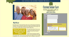 Desktop Screenshot of customseniorcare.com